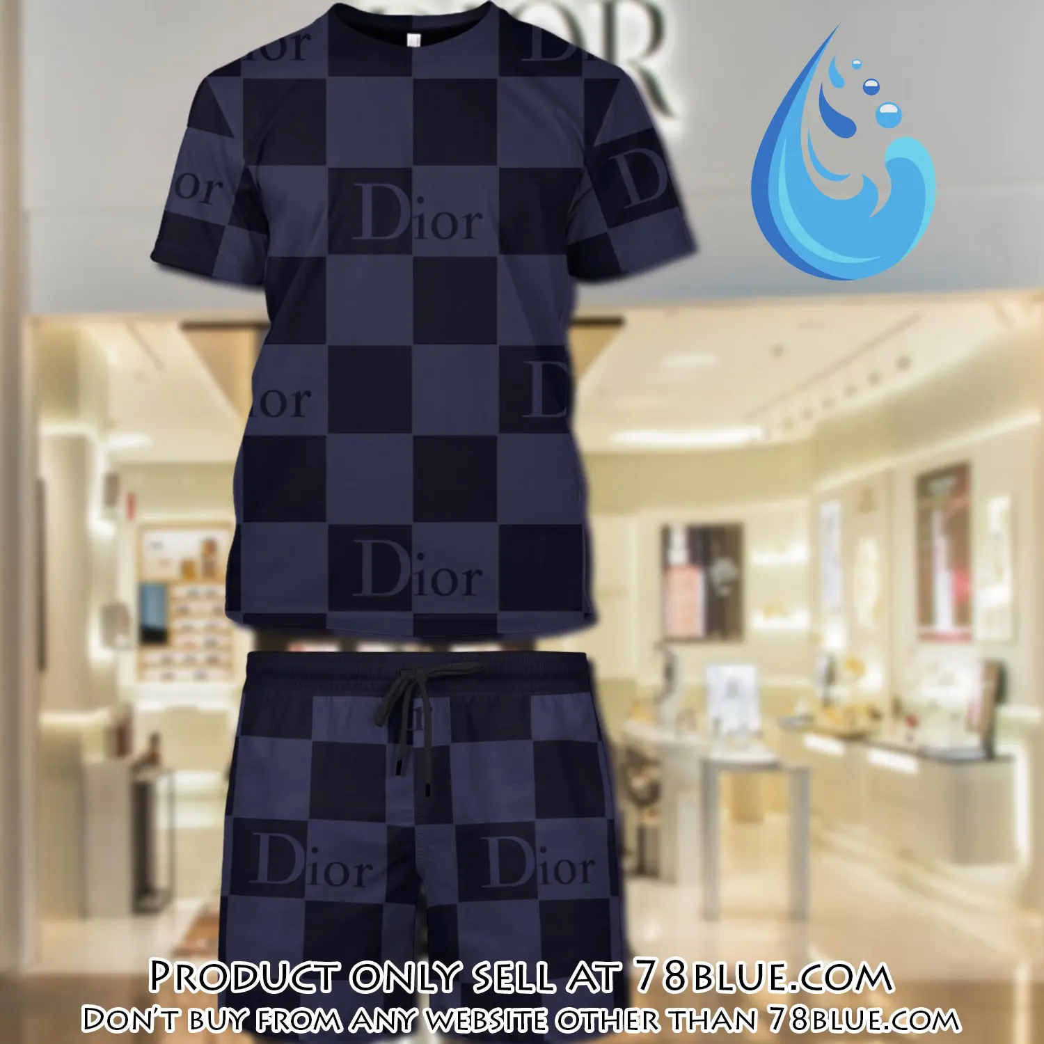 Dior combo unisex tshirt & short limited luxury outfit cts1007 78b0942059